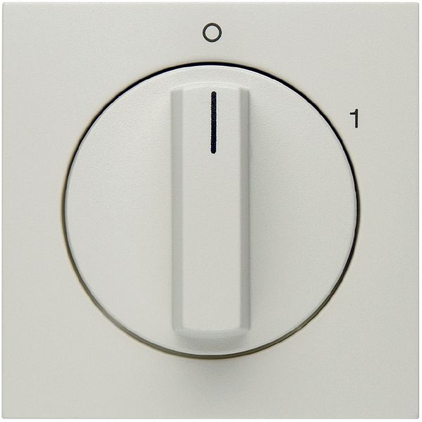 Cover. for rotary switch. birch S.1/B.3/B.7, polar white matt image 1