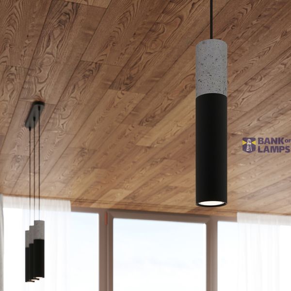 HANGING LAMP BORGIO 2 BLACK GU10 2X40W IP20 image 4
