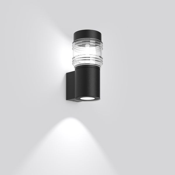 Mega Gürtellinse, 14 W, 650 lm, 830, anthracite, on/off Wall luminaire image 2