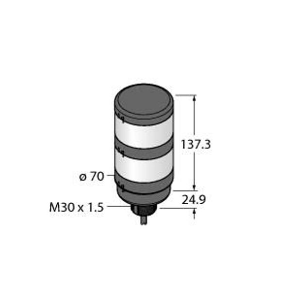 LED Signal Light Modular Signal Tower   TL70GR image 1