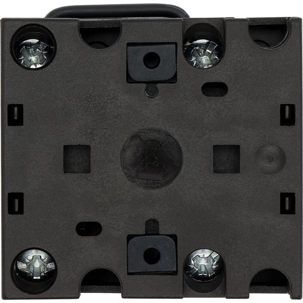 T0-1-102/E/SVB Main switch, T0, 20 A, flush mounting, 1 contact unit(s), 2 pole, Emergency switching off function, With red rotary handle and yellow locking ring image 9