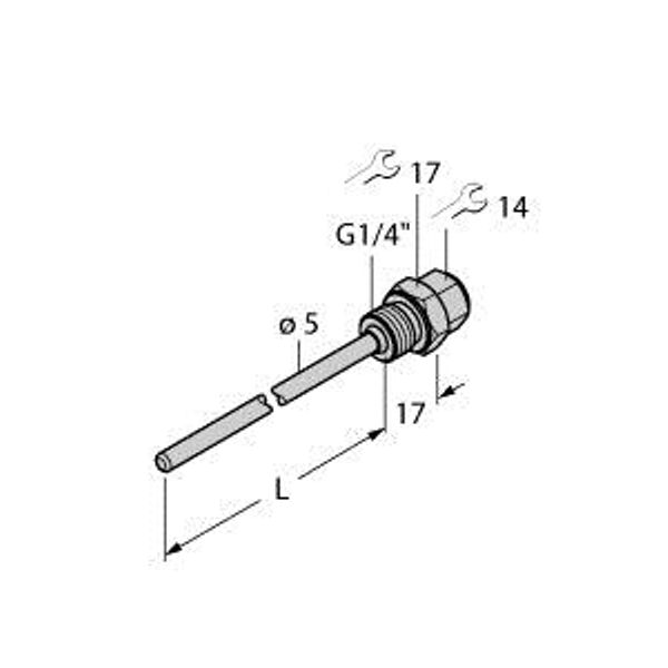 Accessories Thermowell   THW-3-G1/4-A4-L420 image 1