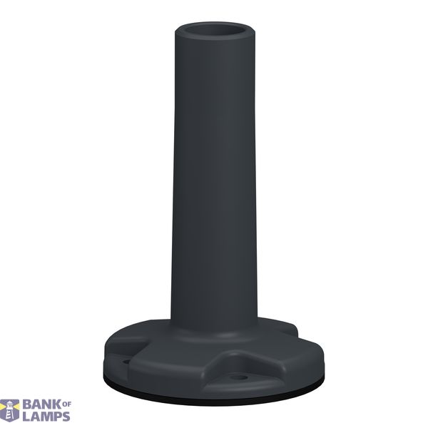Plastic Fixing Plate with Pole in grey image 1