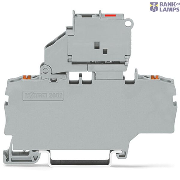 2202-1911/1000-541 2-conductor fuse terminal block; with pivoting fuse holder; with additional jumper position image 1