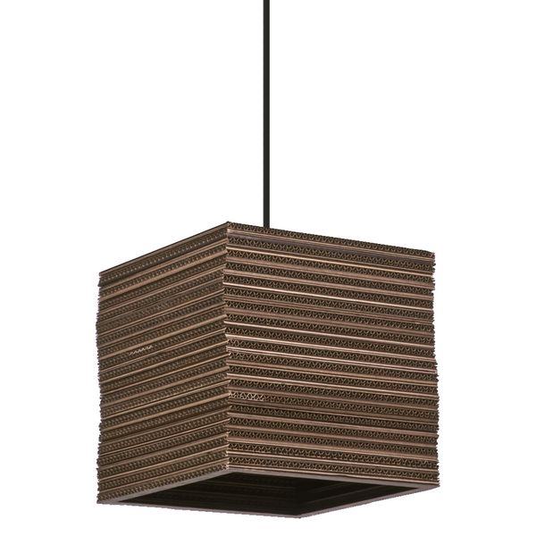 DECOR CARDBOARD SQUARE PENDANT E27 OSRAM image 1