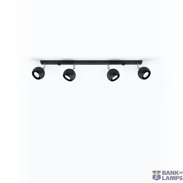CEILING LAMP OCULARE 4L BLACK GU10 4X40W IP20 image 5