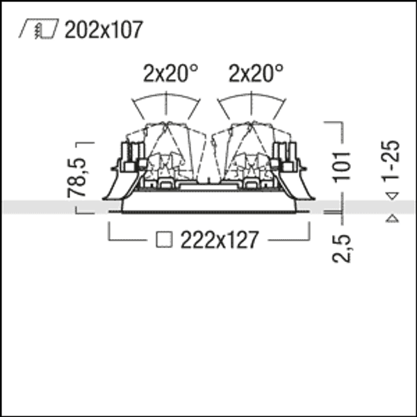 DIAMO MD GIMBAL FRAME Q2 TL WH - Installation frame image 2