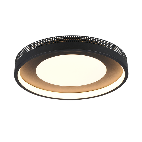 Solea LED ceiling lamp 40 cm matt black image 1