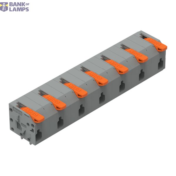 2601-1507 PCB terminal block; lever; 1.5 mm²; Pin spacing 11.5 mm; 7-pole; Push-in CAGE CLAMP®; 1,50 mm²; gray image 1