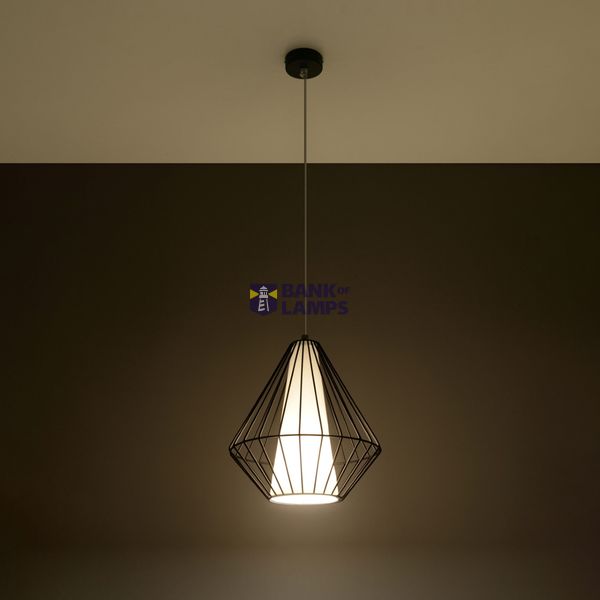 DEMI BLACK HANGING LAMP E27 1X60W IP20 image 8