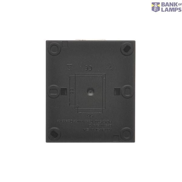 Double socket outlet with earthing for IP44 version with frame seal, without shutters, (module), Simon 24, IP20/IP44, 16A, black matt, Flap color: Transparent image 1