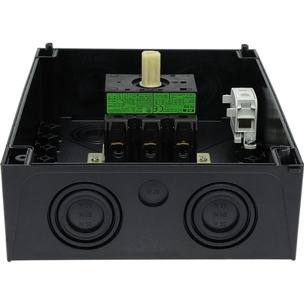P3-100/I5 On-Off switch, P3, 100 A, surface mounting, 3 pole, with black thumb grip and front plate image 7