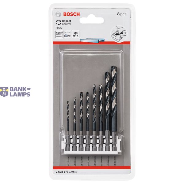 Impact Control HSS Drill bit pack, 8-pieces 8 pcs. image 2
