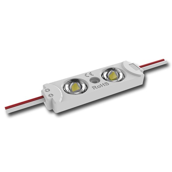 LED modul 2x SMD2835, 0,72W, 12V, 60mA, 6550K, 160°, IP65 image 1