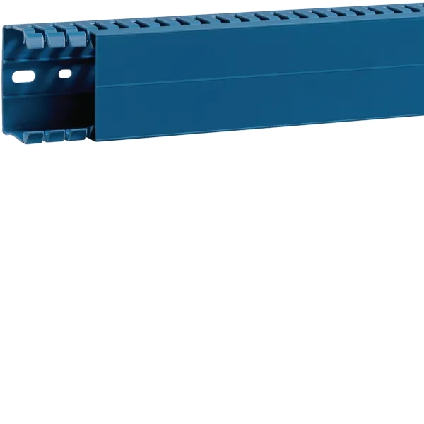 Slotted panel trunking made of PVC BA7A 40x60mm blue image 1