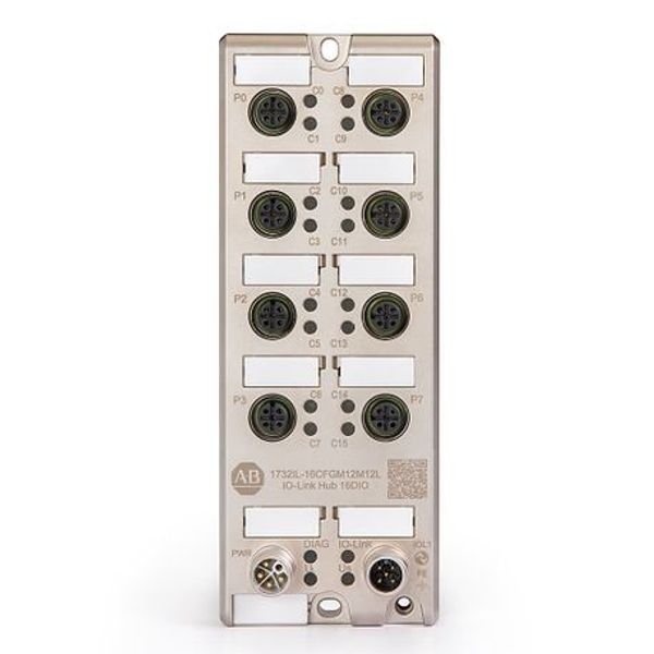 Allen-Bradley 1732IL-16CFGM12M12L 1732IL ArmorBlock IO-Link Hub, IO-Link, Self-configurating Module, 16 Self-configurating Module, DC Micro (M12), Connection System image 1