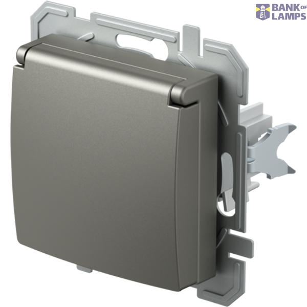 SOCKET SCHUKO+COVER 2P+E 16A 250V~ BV TI XO 4417069 image 2