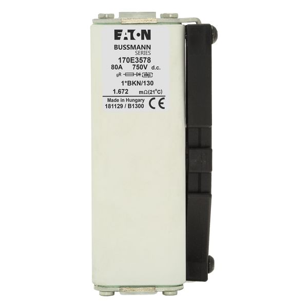 FUSE 80A 750V 1*BKN/130 GR DC image 10