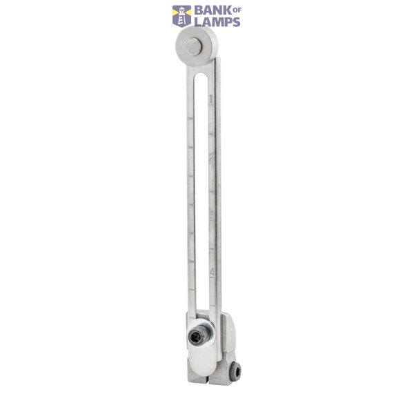 Adjustable roller lever, R25 140 mm, stainless steel roller 17.5 mm dia. WL  9214M image 1