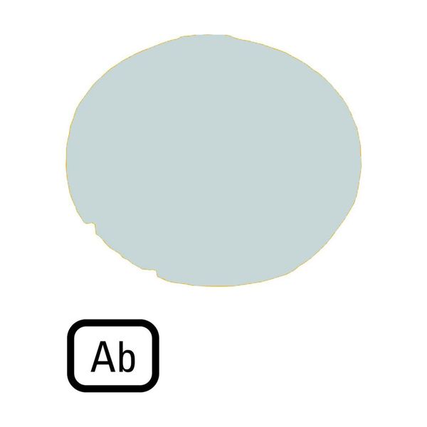 M22-XDL-W-D4 Button lens, flat white, AB image 3