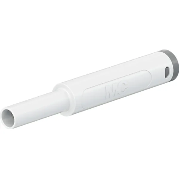 4 mm socket, crimp connection, 1.0 mm², mounting Ø 9.6 mm, CAT II/CAT III, white, 66.2053-29 image 1