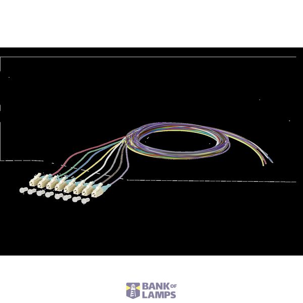 OpDAT pigtail LC-PC, OM3, 8 colors image 2