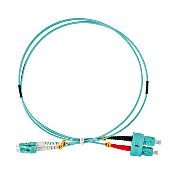 FO Patchcord Duplex LC/UPC - SC/UPC, 50/125æm OM3,  0.5m image 1