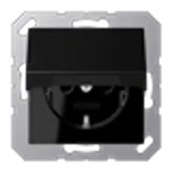 SCHUKO® socket with hinged lid A1520BFKLSWM image 3
