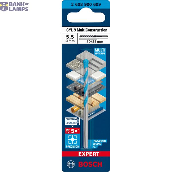 EXPERT CYL-9 MultiConstruction Drill Bit 5.5 x 5 x 85 mm image 2