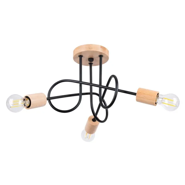 EMBER 3 BLACK CHANDELIER 3XE27 image 1