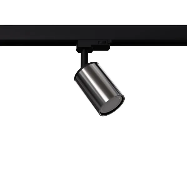 3-PHASE MOVABLE TRACK LAMP WINX BLACK/CHROME GU10 3000K 7W 510LM image 1
