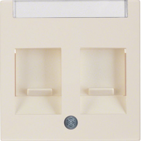 Centre plate 2 dust prot. sliders, lab. field, S.1, white glossy image 3