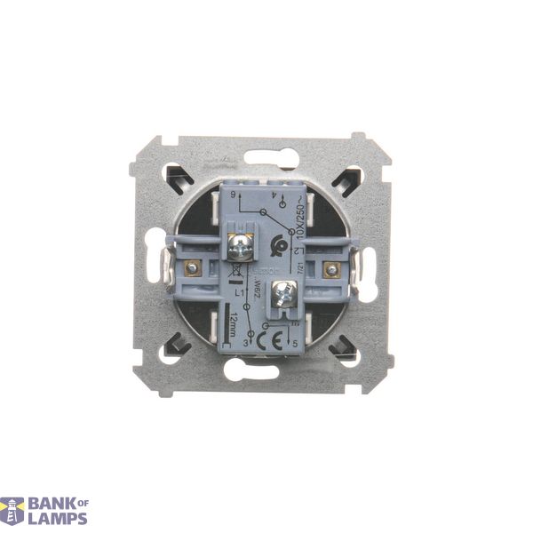 Light push button, 10AX, cream white/electro white image 1