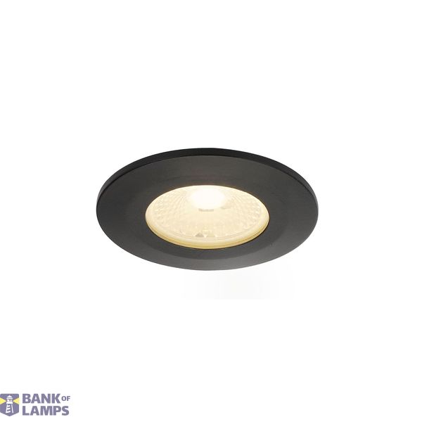 Decorative frame for F-Light downlight,flat,round,black image 2