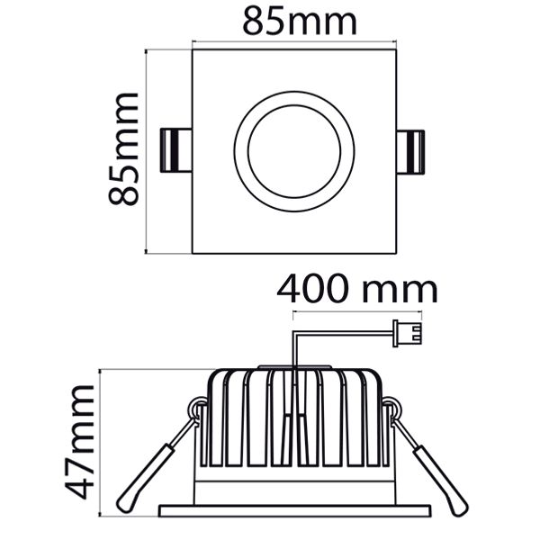 Downlight ALS85WSD 9W/840 LED WH image 2