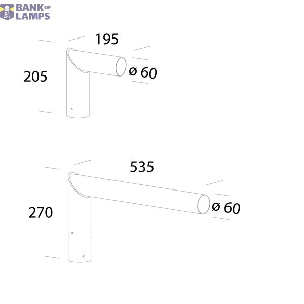 MAST-TOP MOUNTING 205 GALVANIZED image 1