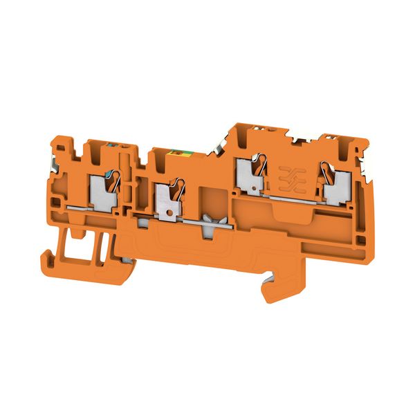 Initiator/actuator terminal, PUSH IN, 1.5 mm², 250 V, 13.5 A, orange image 1