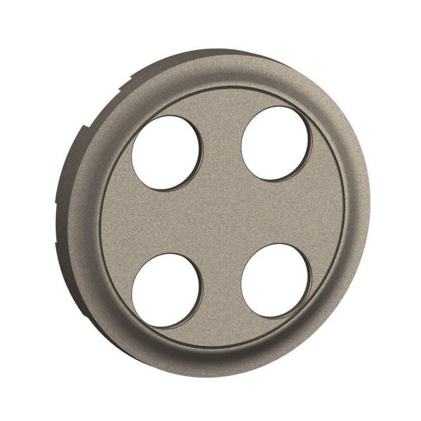 DOUBLE BINDING POST 2OUTLETS ROCKER TITANIUM image 2