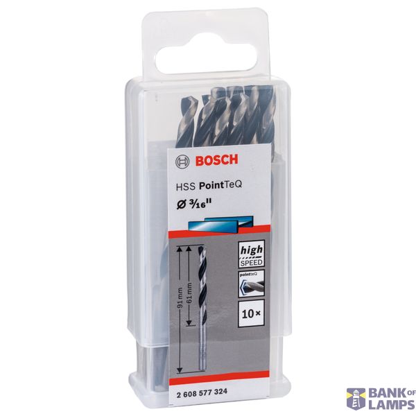 HSS Twist Drill Bit PointTeQ 3/16", 10 pcs. image 2