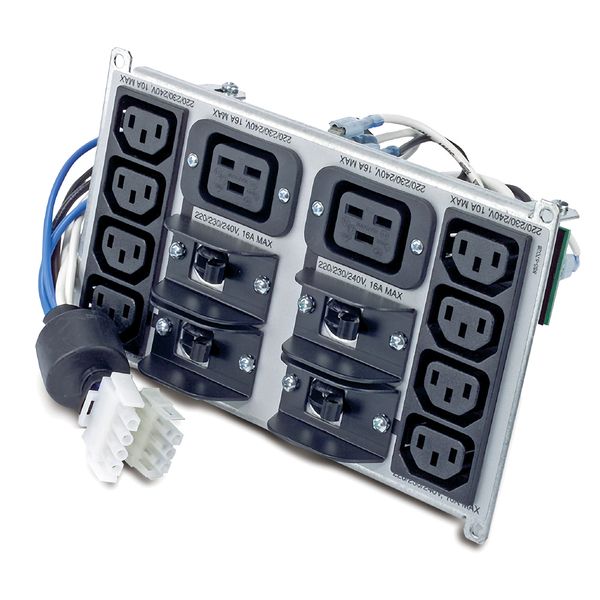 APC Symmetra RM 220-240V Backplate Kit with (8) IEC320 C13 and (2) IEC320 C19 image 1