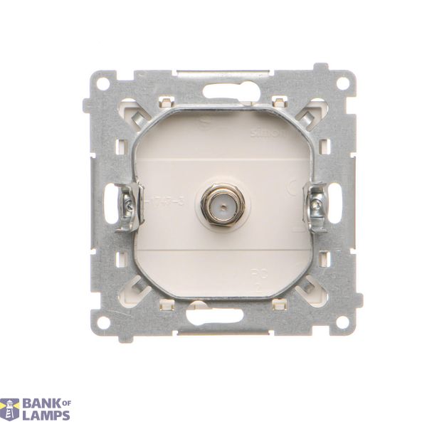 Cover for double socket with earthing - for Premium frames, Gold matt, metalic image 1