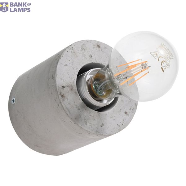 WALL LAMP SALGADO CONCRETE E27 1X60W IP20 image 3