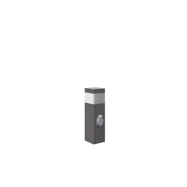 PANLUX Lamp GARD 36 60W E14 with socket IP44 gray image 1