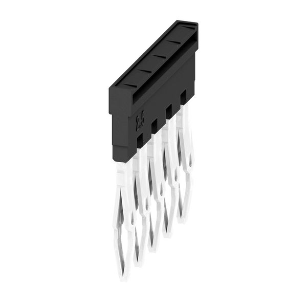 Cross-connector (terminal), Plugged, black, 24 A, Number of poles: 5, Pitch in mm (P): 5.10, Insulated: Yes, Width: 23.2 mm image 1