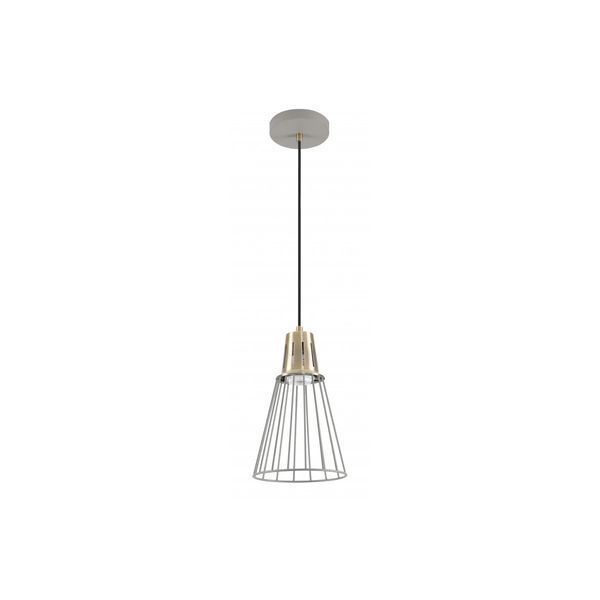 Ceiling fixture KALIOPE,8143,AC220-240V,50/60Hz,1*E27,max.40W,IP20,  Diameter 18cm, single, grey/gold image 1