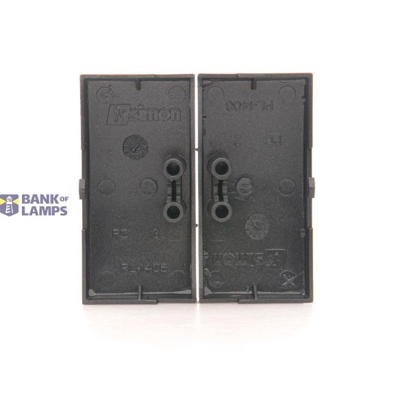 Electronic 4-fold switch/push-button, 6A, black matt image 1