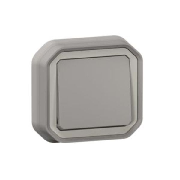 PLEXO 1 GANG 2-WAY SWITCH - GREY - FLUSH image 1
