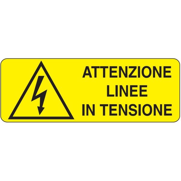 Adhesive for recta. danger sign - 350 x 125 mm image 1