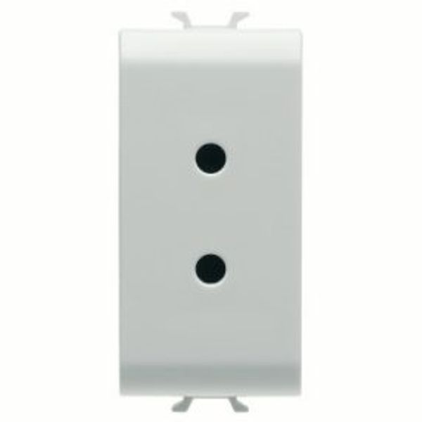 SELV SOCKET-OUTLET - 2P 6A 24V - 1 MODULE - SATIN WHITE - CHORUSMART image 1