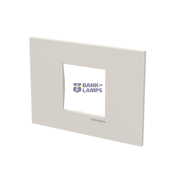 Frame - 1-gang / 2-modules - Niessen logo - Dune image 2